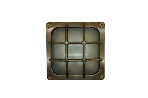 Square Bulkhead (Antique Brass)