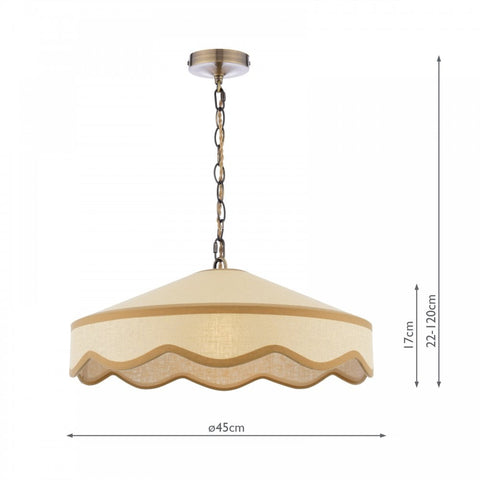 Laura Ashley Buckenham Pendant Wood