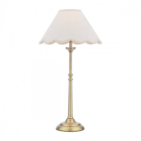 Laura Ashley Cordwell Table Lamp Matt Antique Brass With Shade